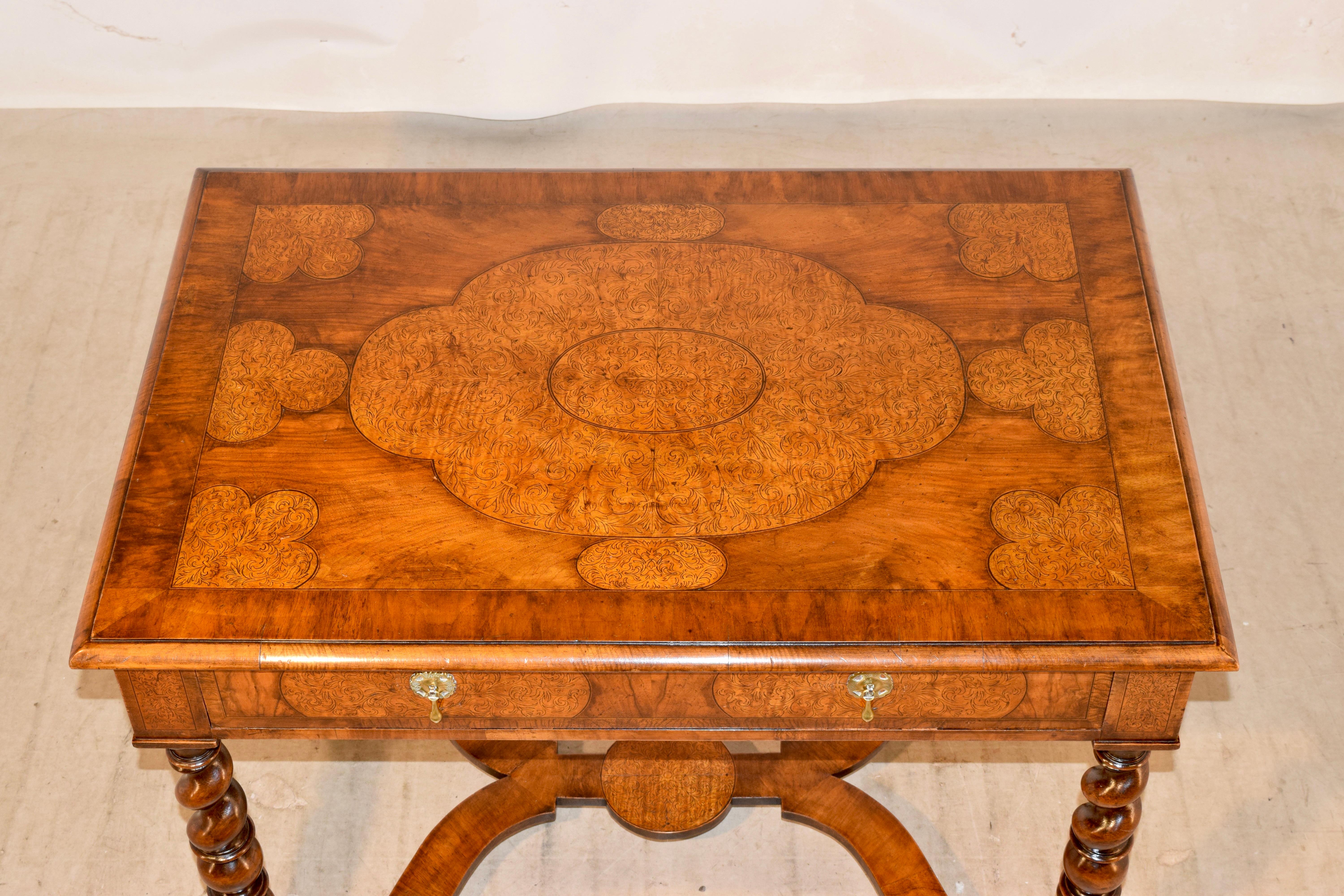 19th Century Marquetry Side Table 7