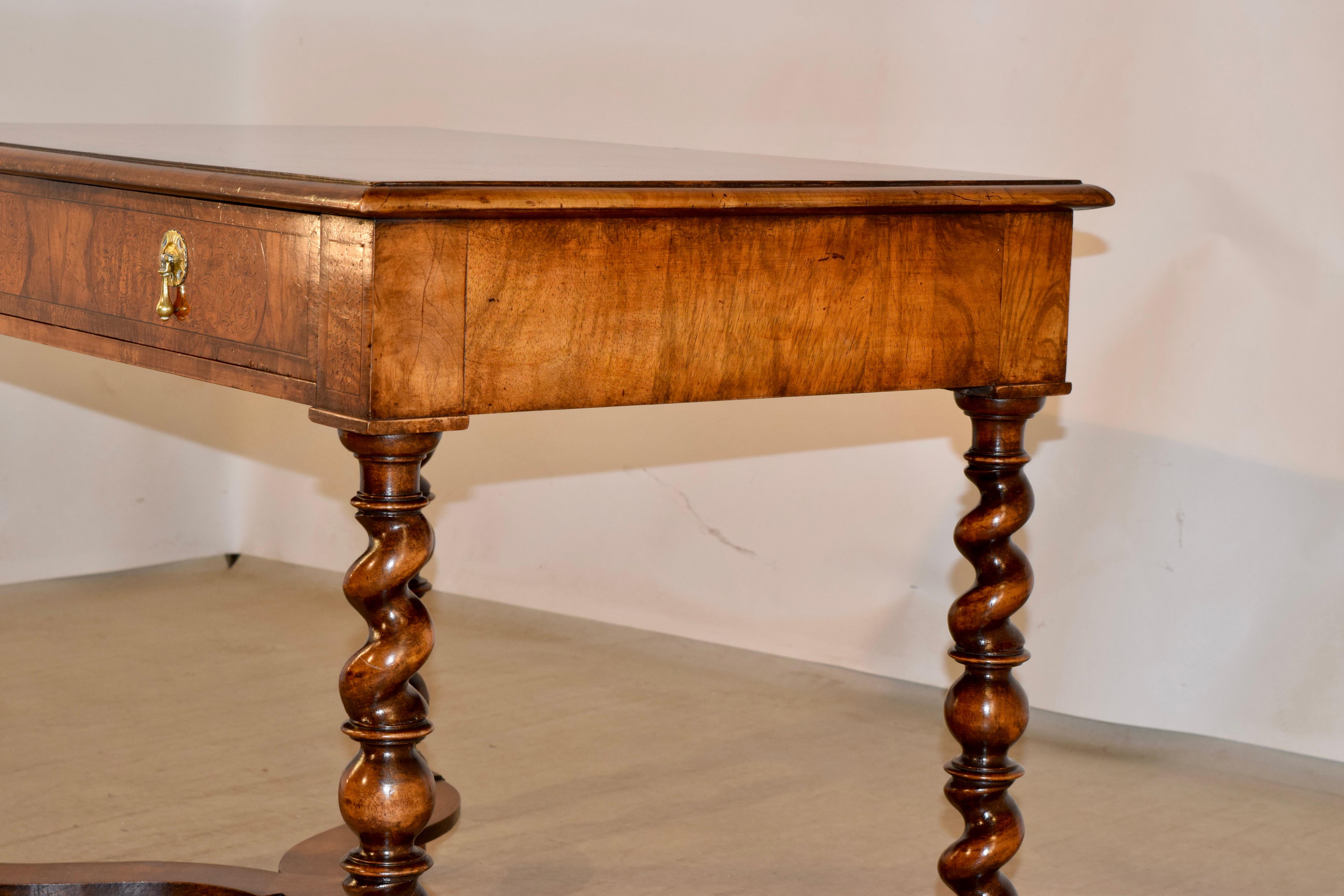 English 19th Century Marquetry Side Table