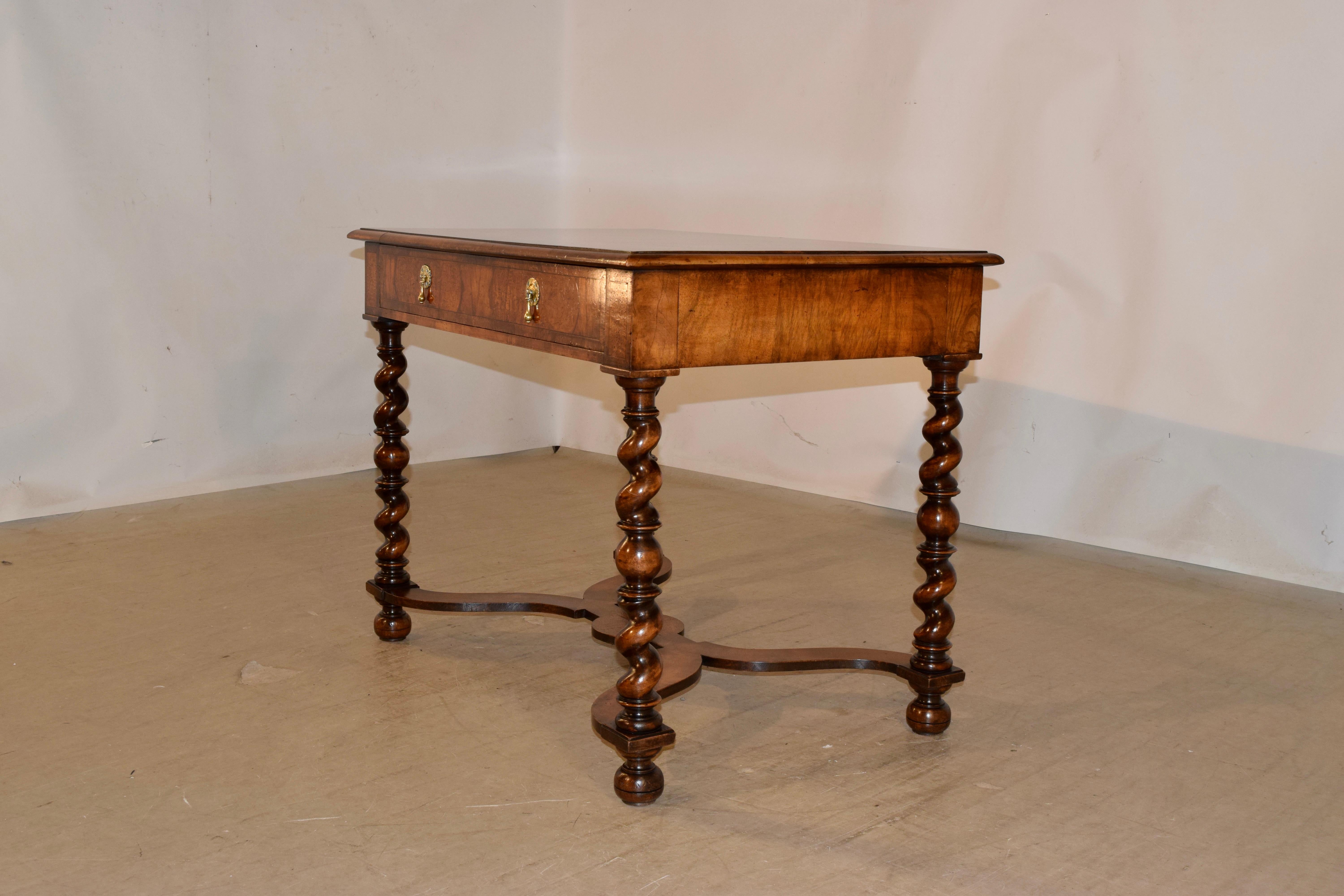 19th Century Marquetry Side Table In Good Condition In High Point, NC
