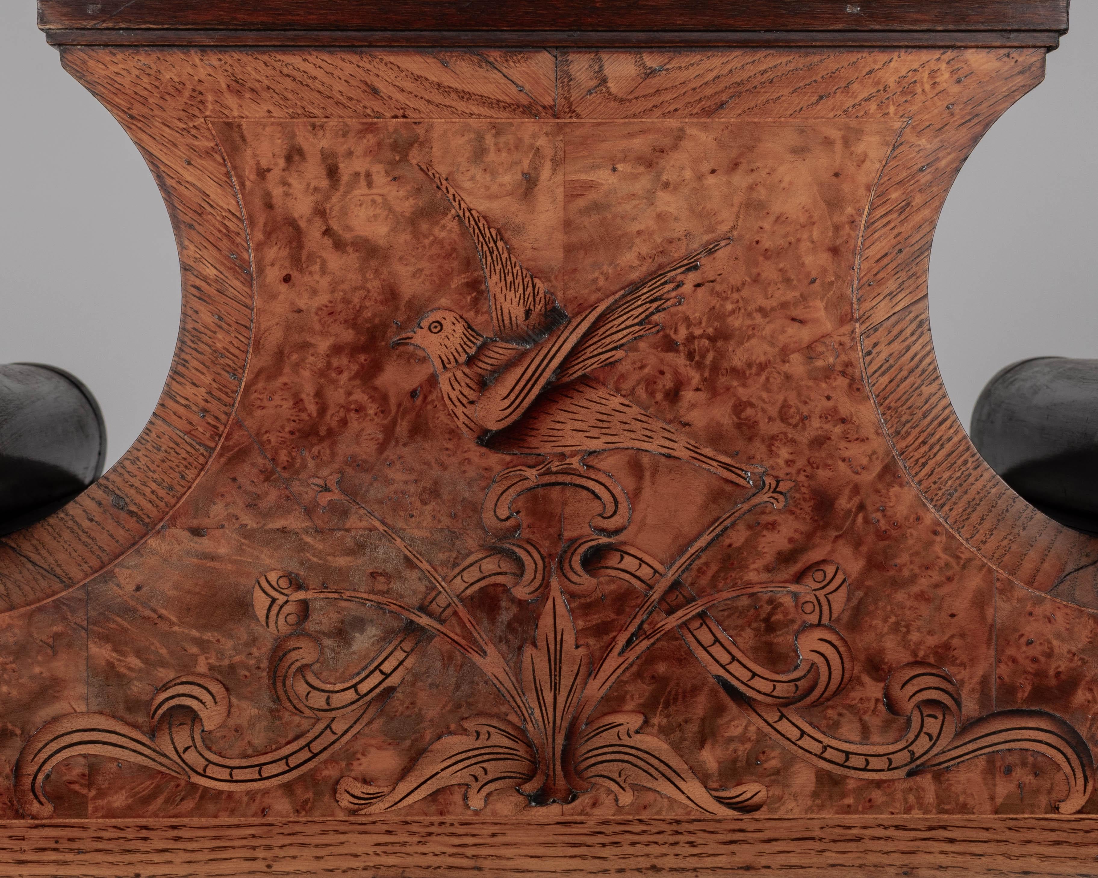 Vetrina o espositore in intarsio del XIX secolo in vendita 6