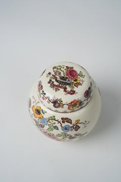 19th century, Masons "Nabob" Floral Ironstone Ginger Jar