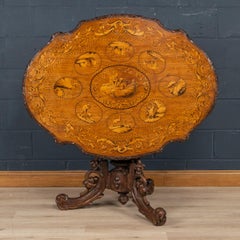 19th Century Massive Black Forest Tilt-Top Table, Switzerland, c.1880