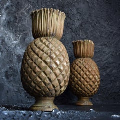 19th Century Matching Pair English Pineapple Architectural Fragments