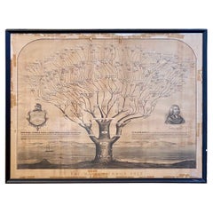 19th Century Mayhew Family Tree from Nantucket and Martha's Vineyard from 1855