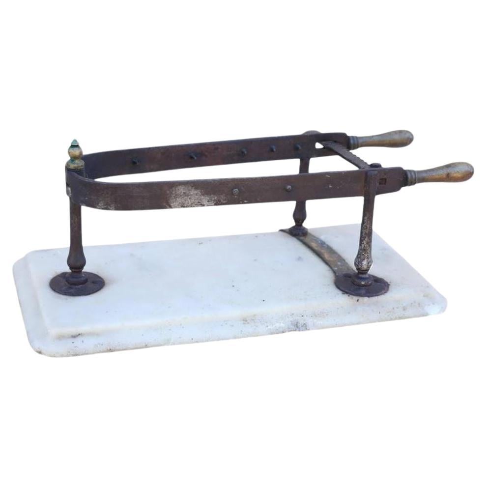 19th Century Meat Holder on Marble Slab For Sale