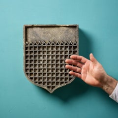 19th Century Medieval Style Terracotta Shield Plaque