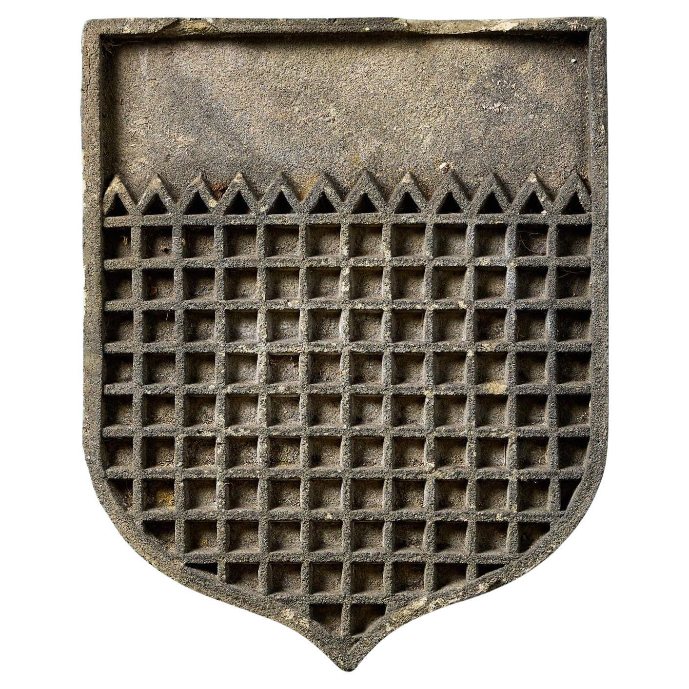 19th Century Medieval Style Terracotta Shield Plaque