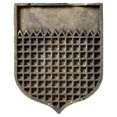19th Century Medieval Style Terracotta Shield Plaque