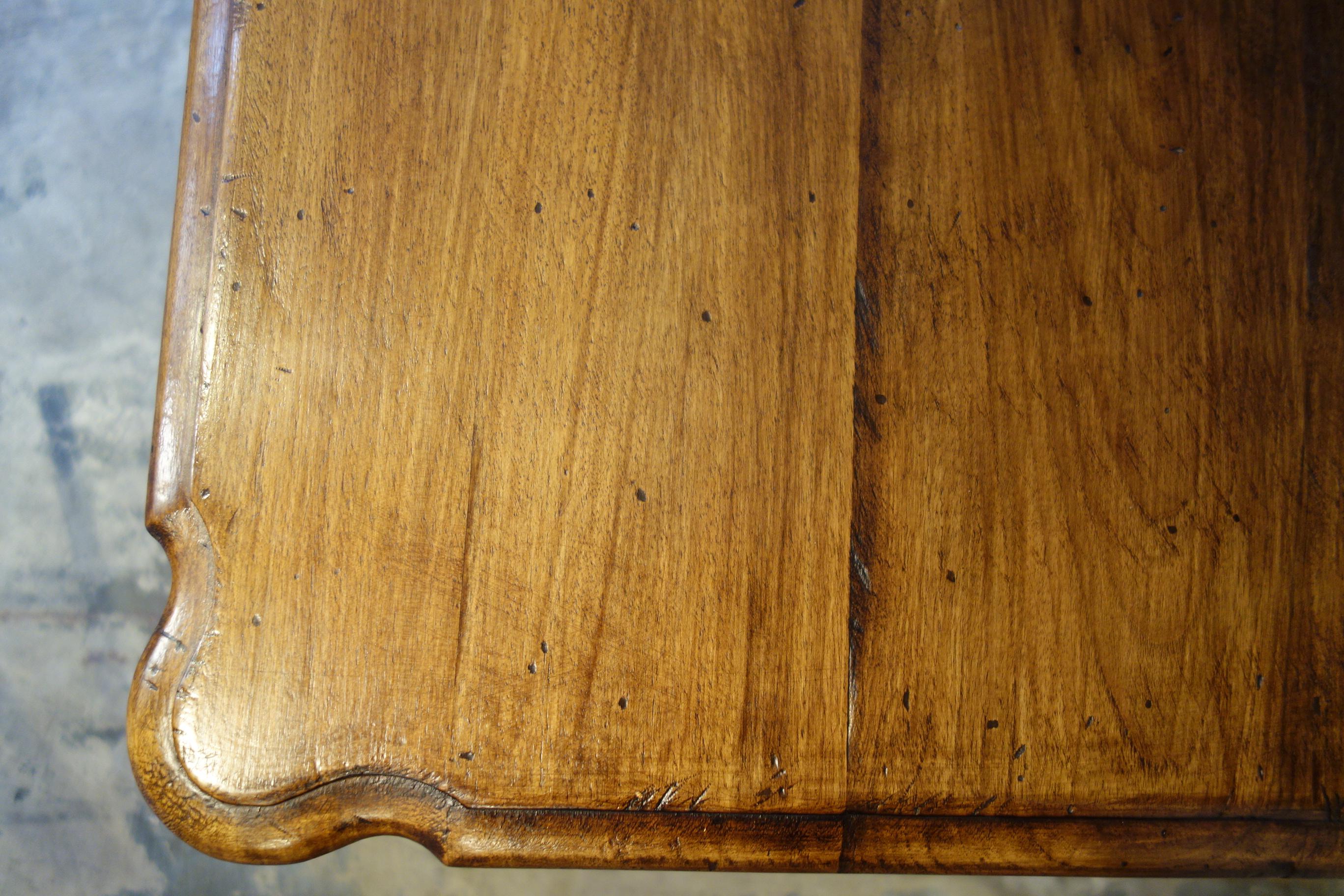19th C Mediterranean Style PORTOFINO Old Walnut Table Size & Finish Options For Sale 8