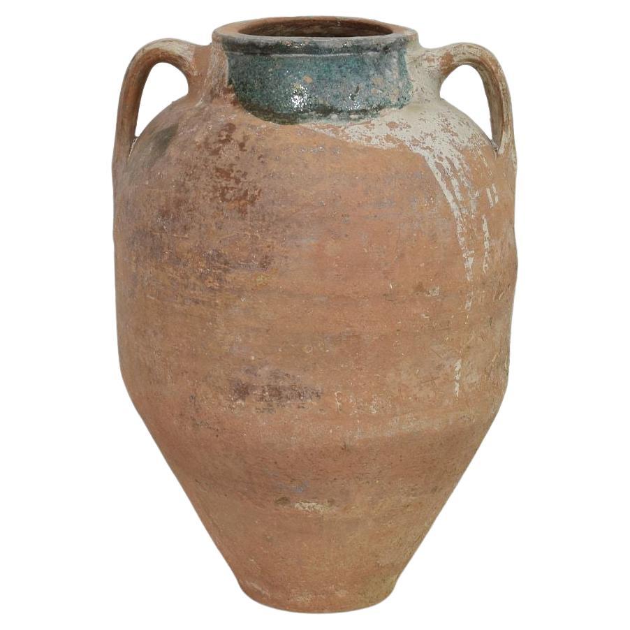 19th Century Mediterranean Terracotta Olive Jar For Sale