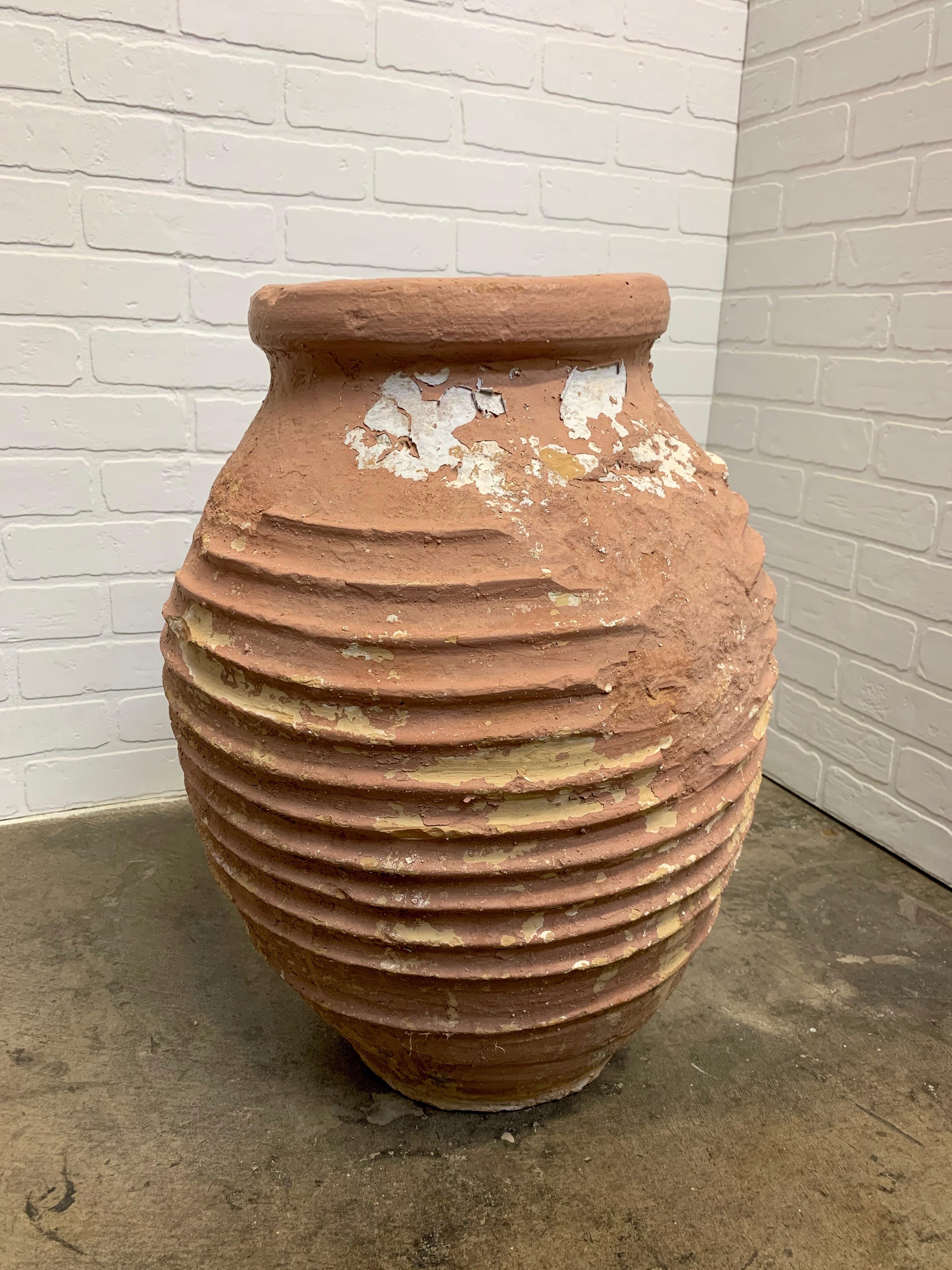 Vase à huile d'olivier en terre cuite méditerranéenne du 19ème siècle en vente 3