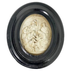 Used 19th Century Meerschaum with Scene, Birth of Christ in Frame