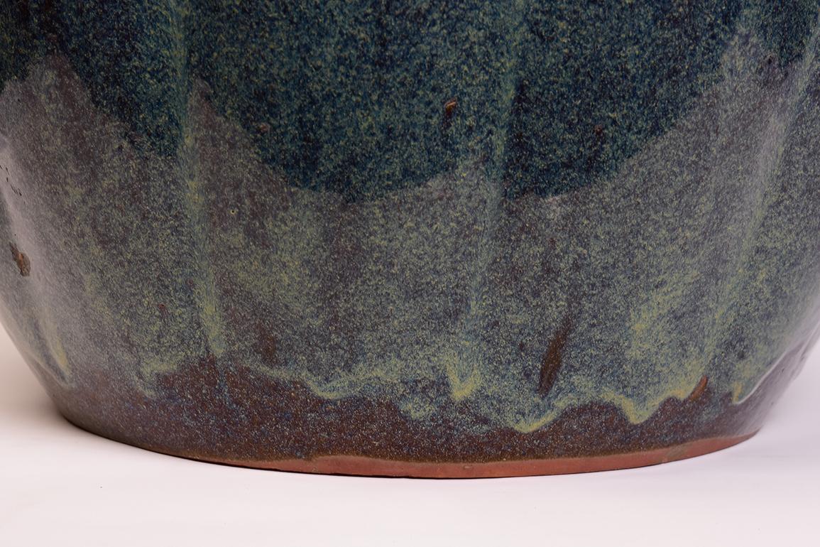Peint à la main Pot en céramique japonaise ancienne Meiji du 19ème siècle en vente