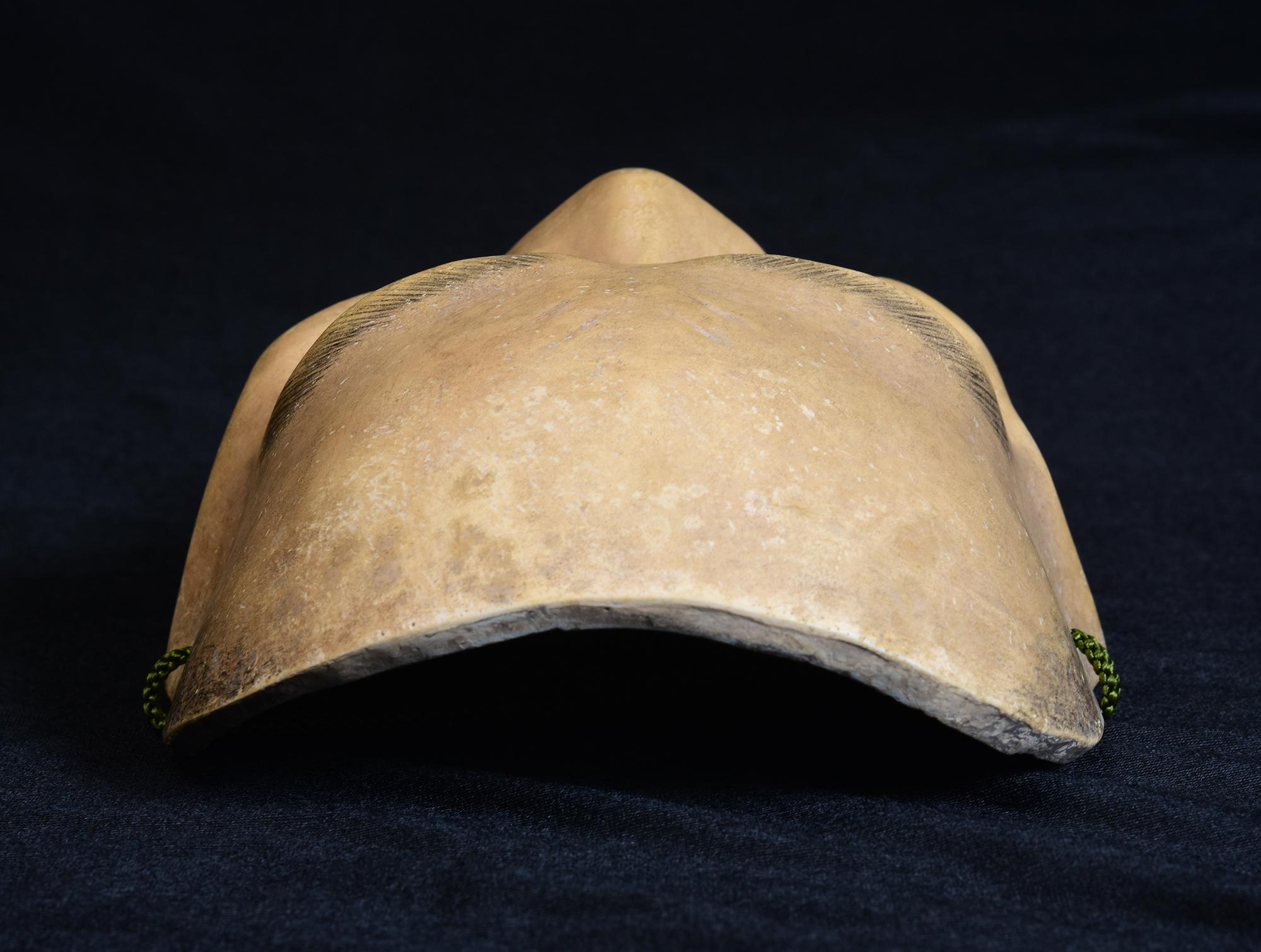 19th Century, Meiji, Antique Japanese Wooden Noh Mask For Sale 7
