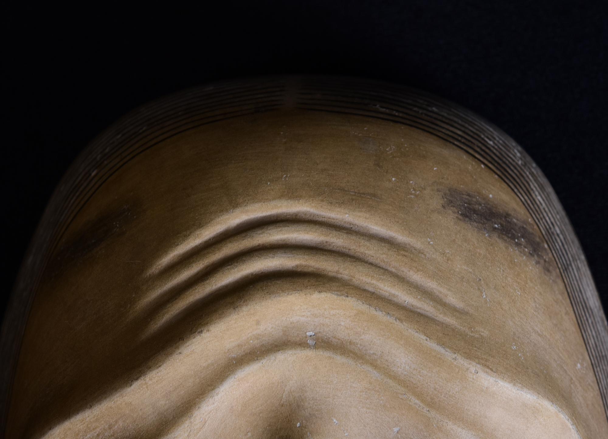 Japonais 19e siècle, Meiji, Masque de nô japonais ancien en bois en vente
