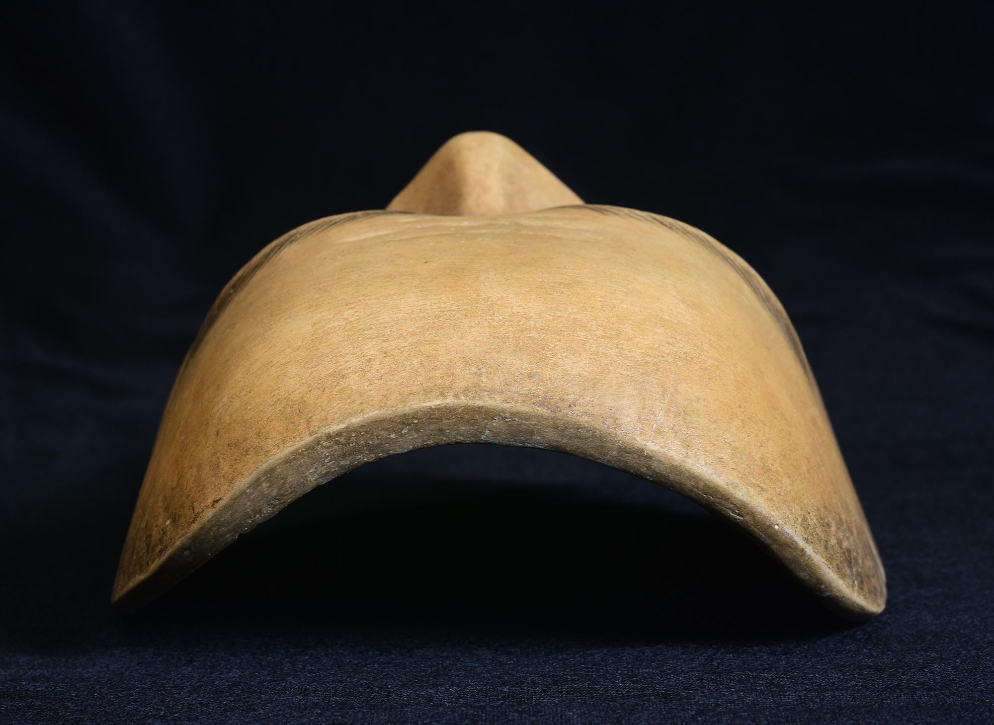 19e siècle, Meiji, Masque de nô japonais ancien en bois en vente 2