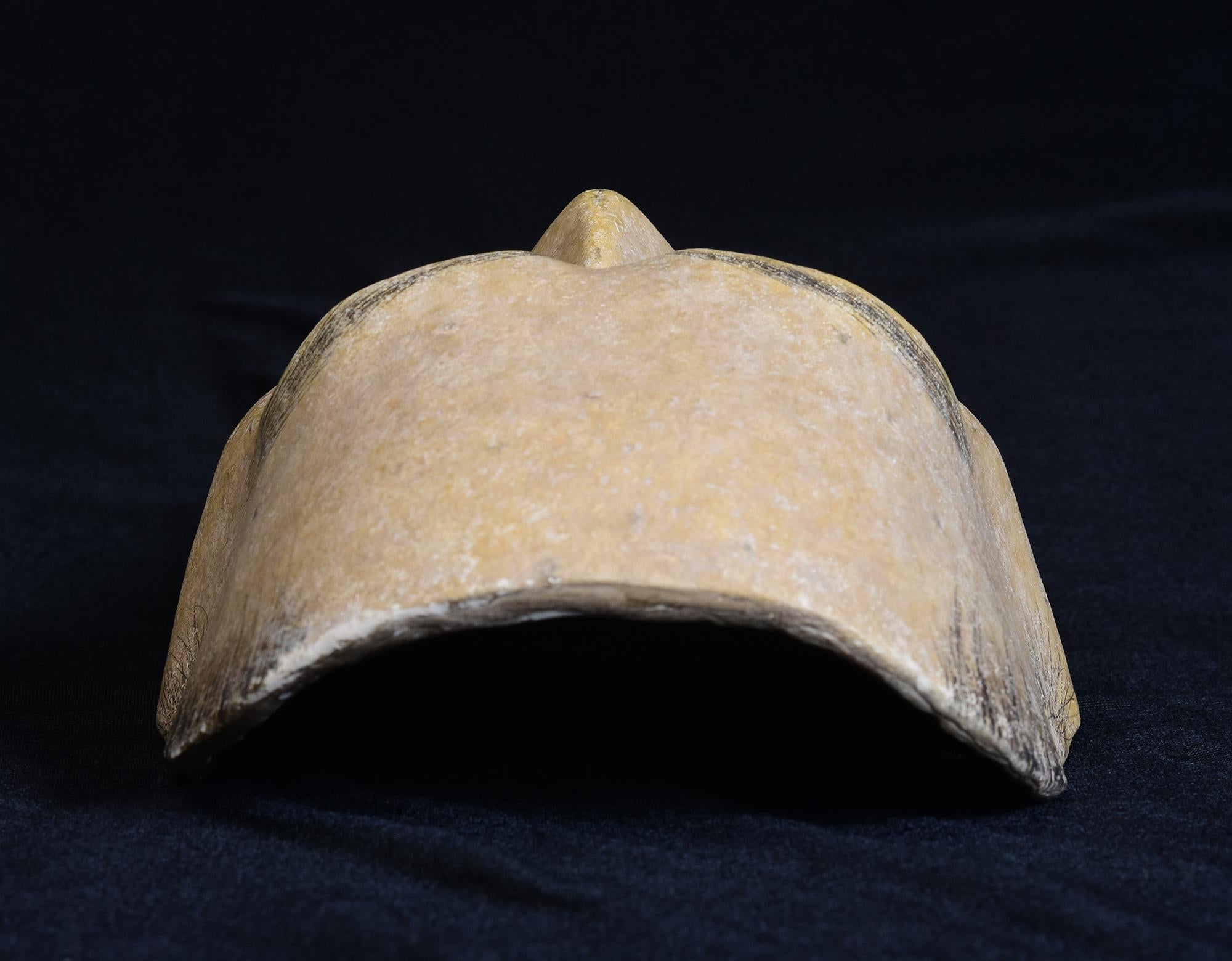 19. Jahrhundert, Meiji, antike japanische Noh-Maske aus Holz im Angebot 4