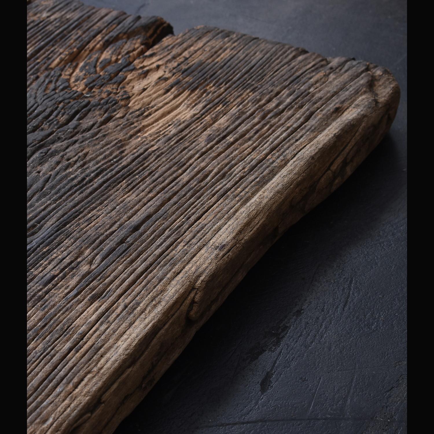 19th Century Meiji Era Japanese old wooden board / Wabi-Sabi top board 7