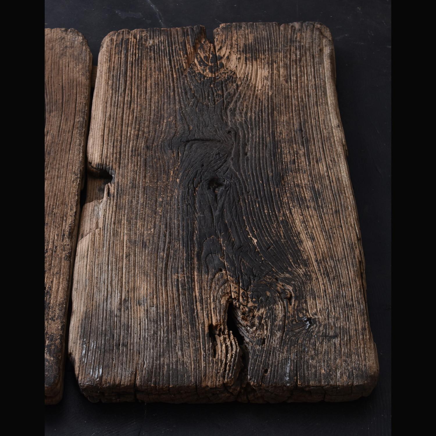 19th Century Meiji Era Japanese old wooden board / Wabi-Sabi top board 3