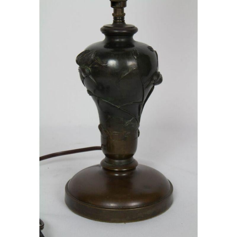 19th Century Meiji Japanese Bronze Gas Table Lamp For Sale 1