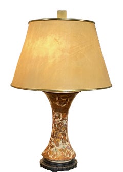 19th Century Meiji Period Japanese Satsuma Table Lamp