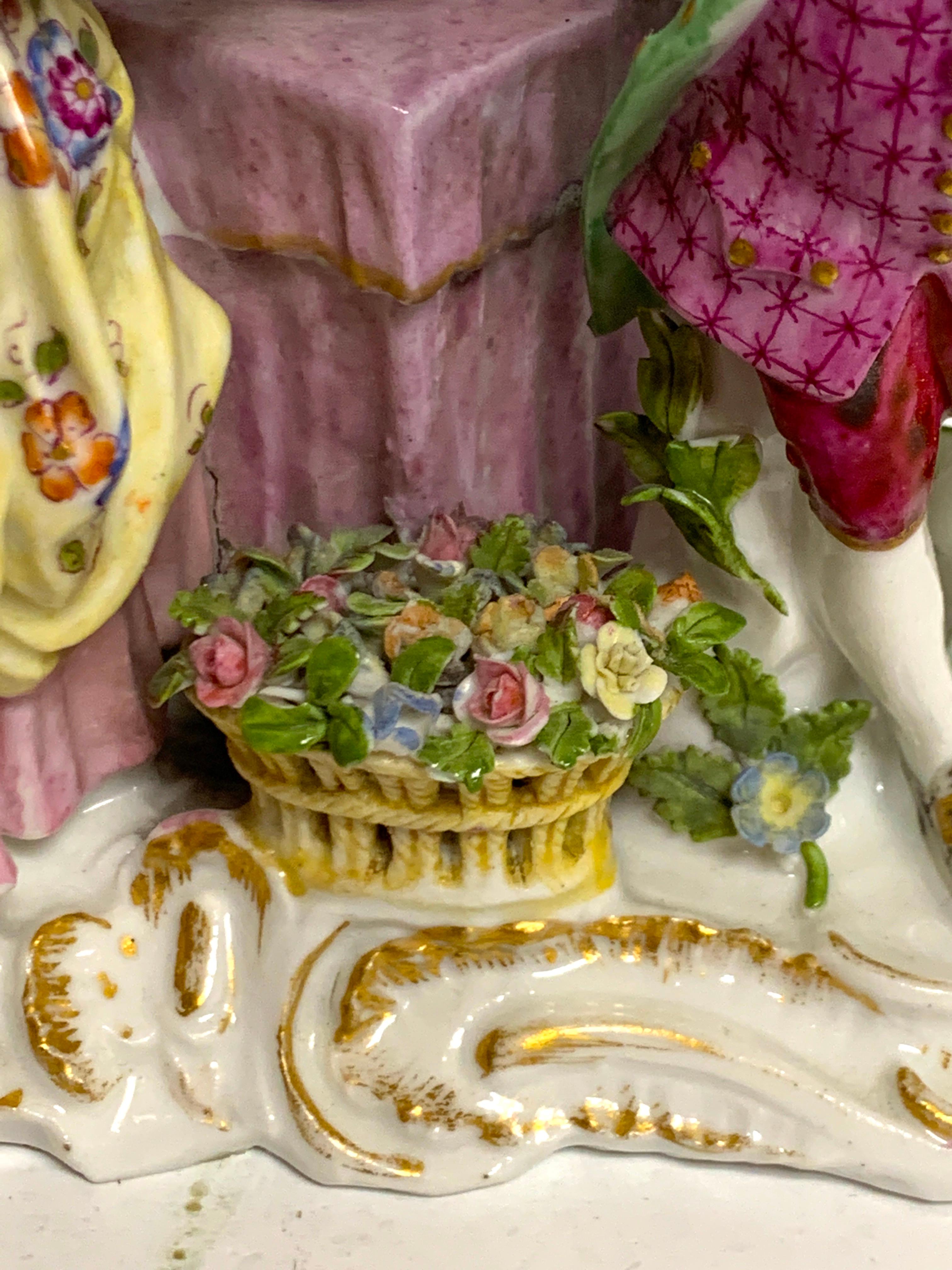 19th Century Meissen Birdcage Grouping In Good Condition For Sale In West Palm Beach, FL