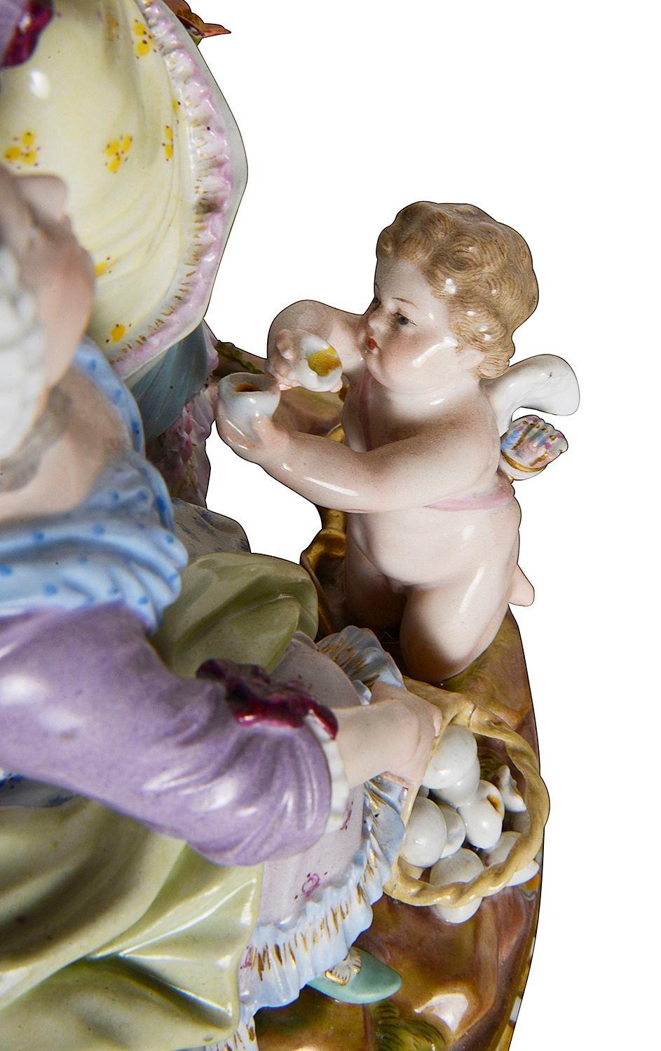 Porcellana Uova rotte di Meissen del XIX secolo in vendita