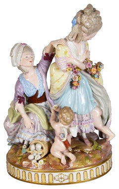 Antique 19th Century Meissen 'Broken Eggs'