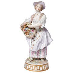 Antique 19th Century Meissen Figurine