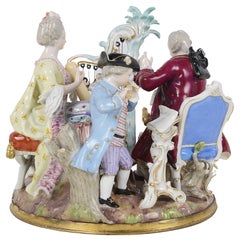 19th Century Meissen Figurine Group of Musicians