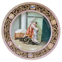 19th Century Meissen Porcelain Cabinet Plate, Hand Painted, Germany