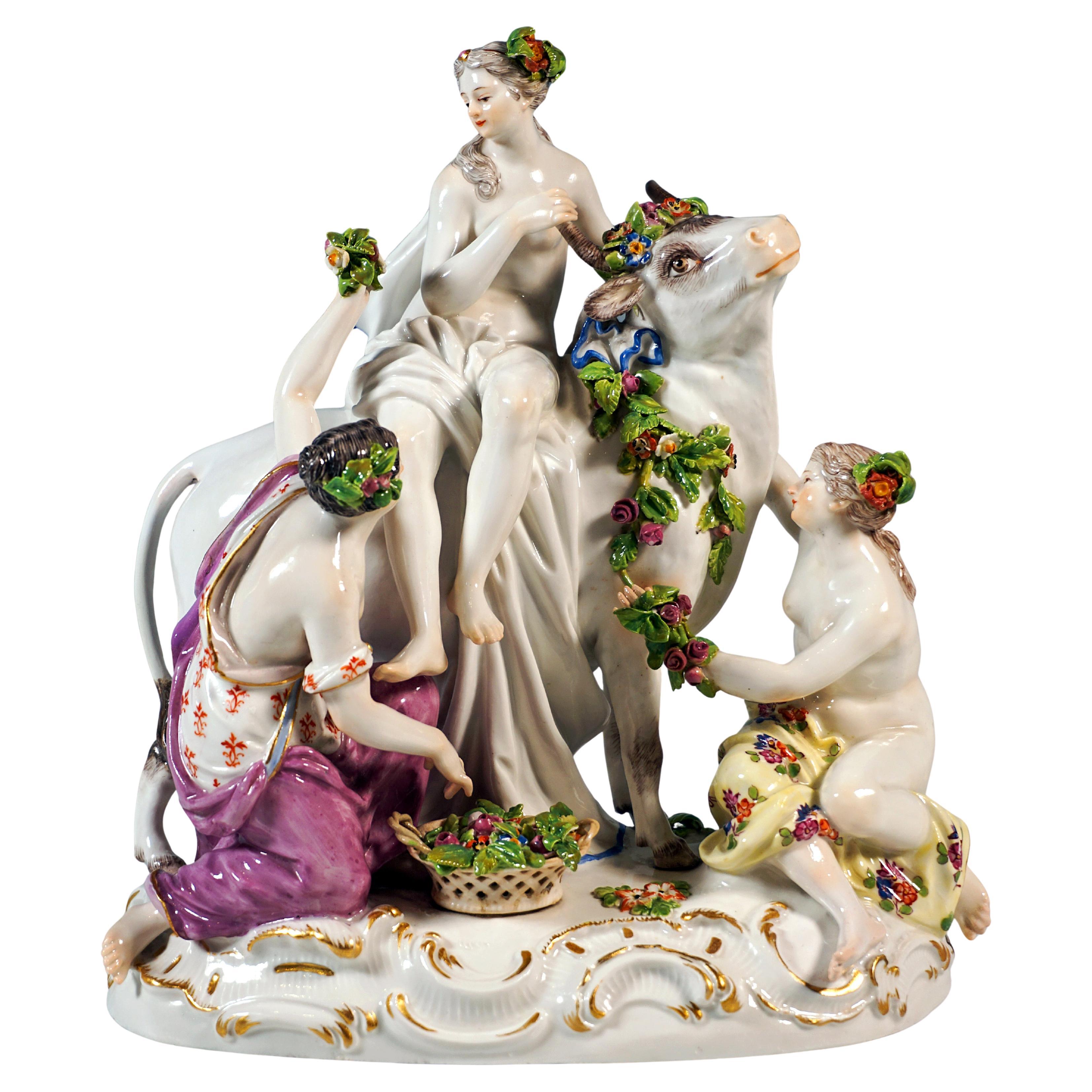 Gruppo di Meissen Porcelain del XIX secolo
Europa sul toro
, di J.F. Eberlein