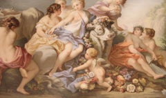 19th Century Meissen Porcelain Plaque “Rape of Europa” after François Boucher