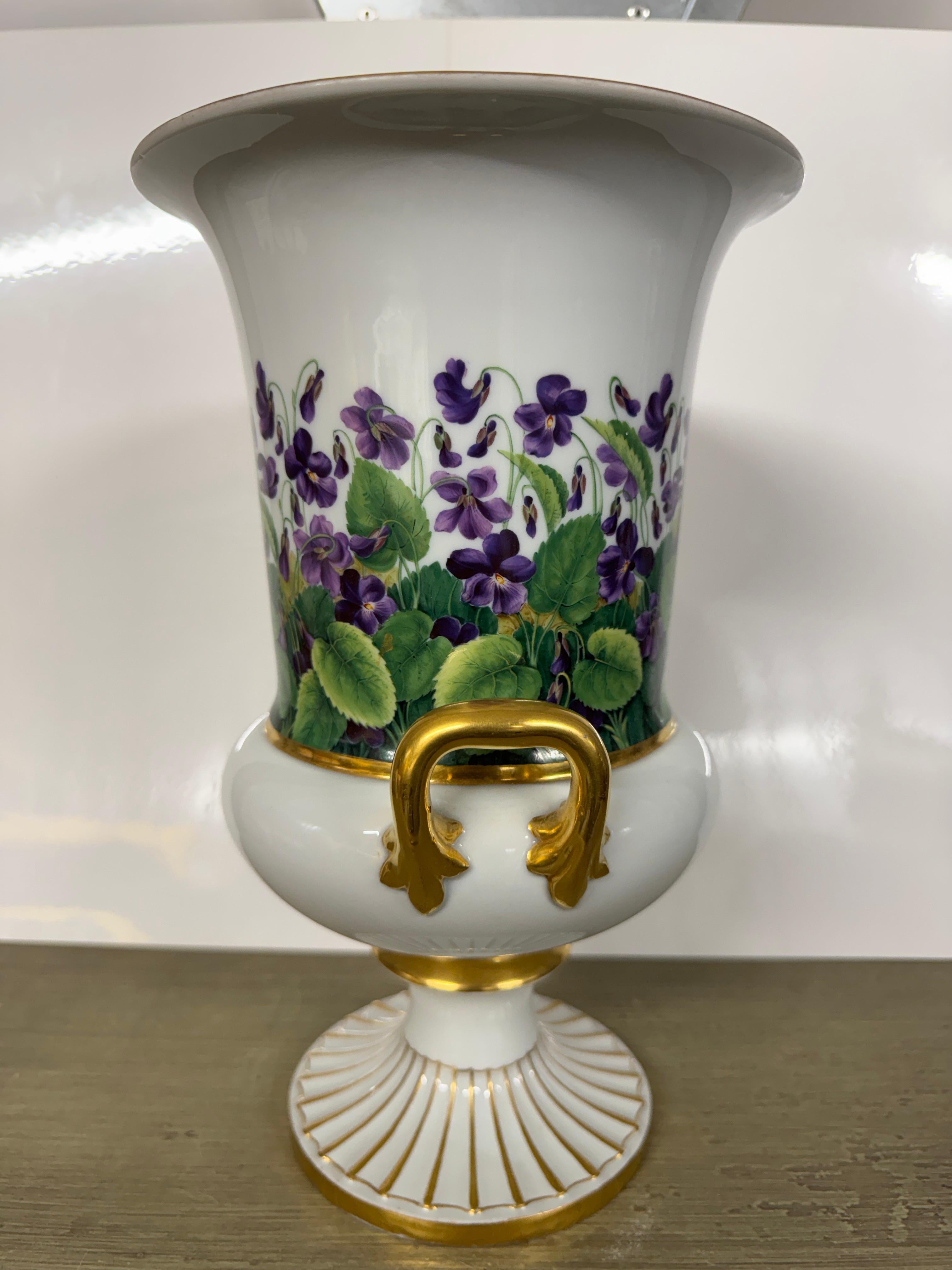 German 19th Century Meissen Porcelain Urn For Sale