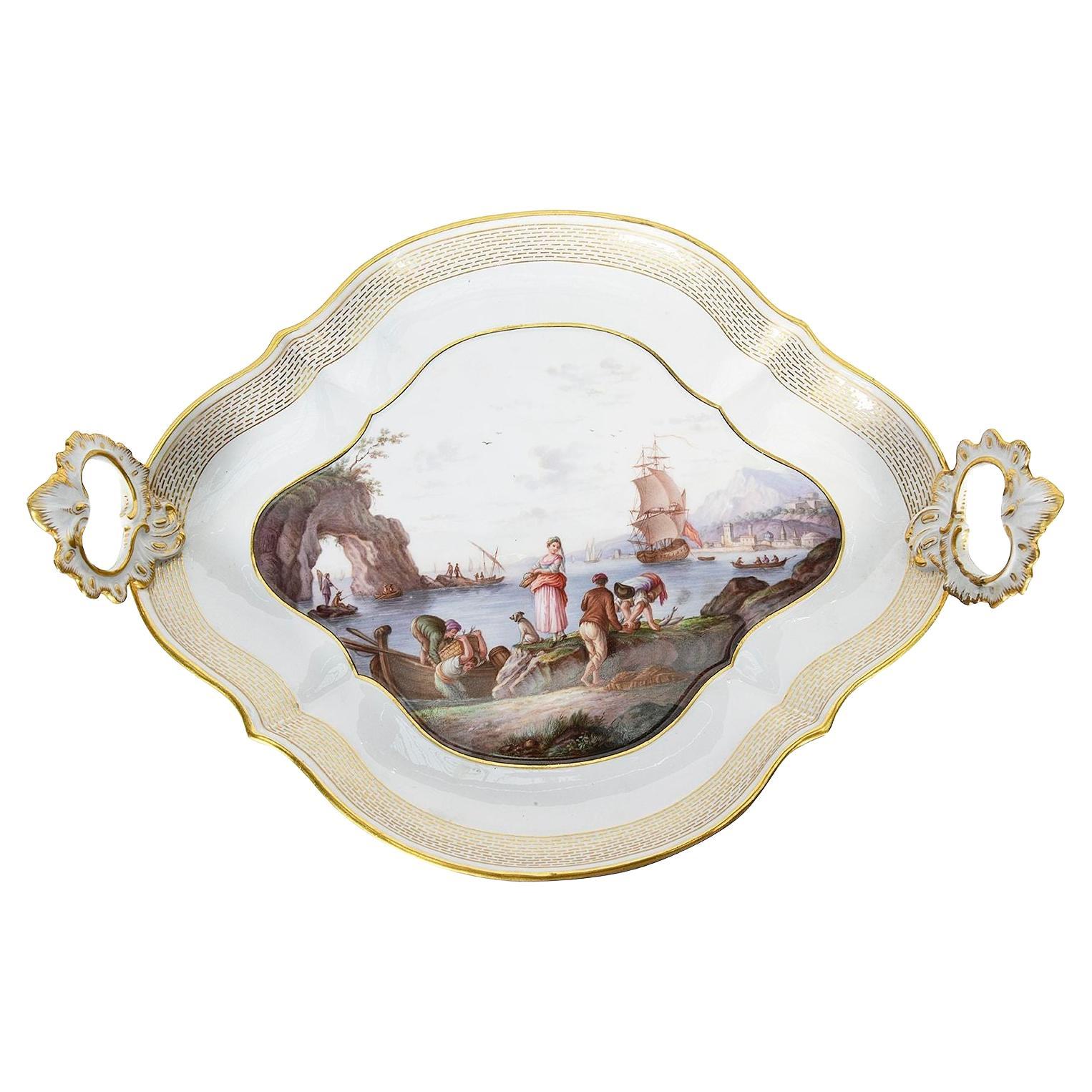 19th Century Meissen tray For Sale