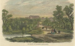 19th Century Melbourne: Government Landmarks and Bustling Bourke Street, 1863