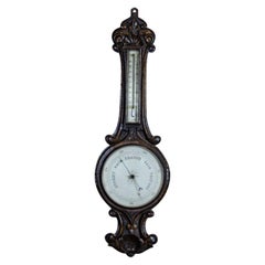 Antique 19th Century Mercury Barometer-Weather Station