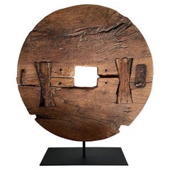 19th Century Mesquite Wheel from Mexico