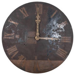 Antique 19th Century Metal Clocktower Face