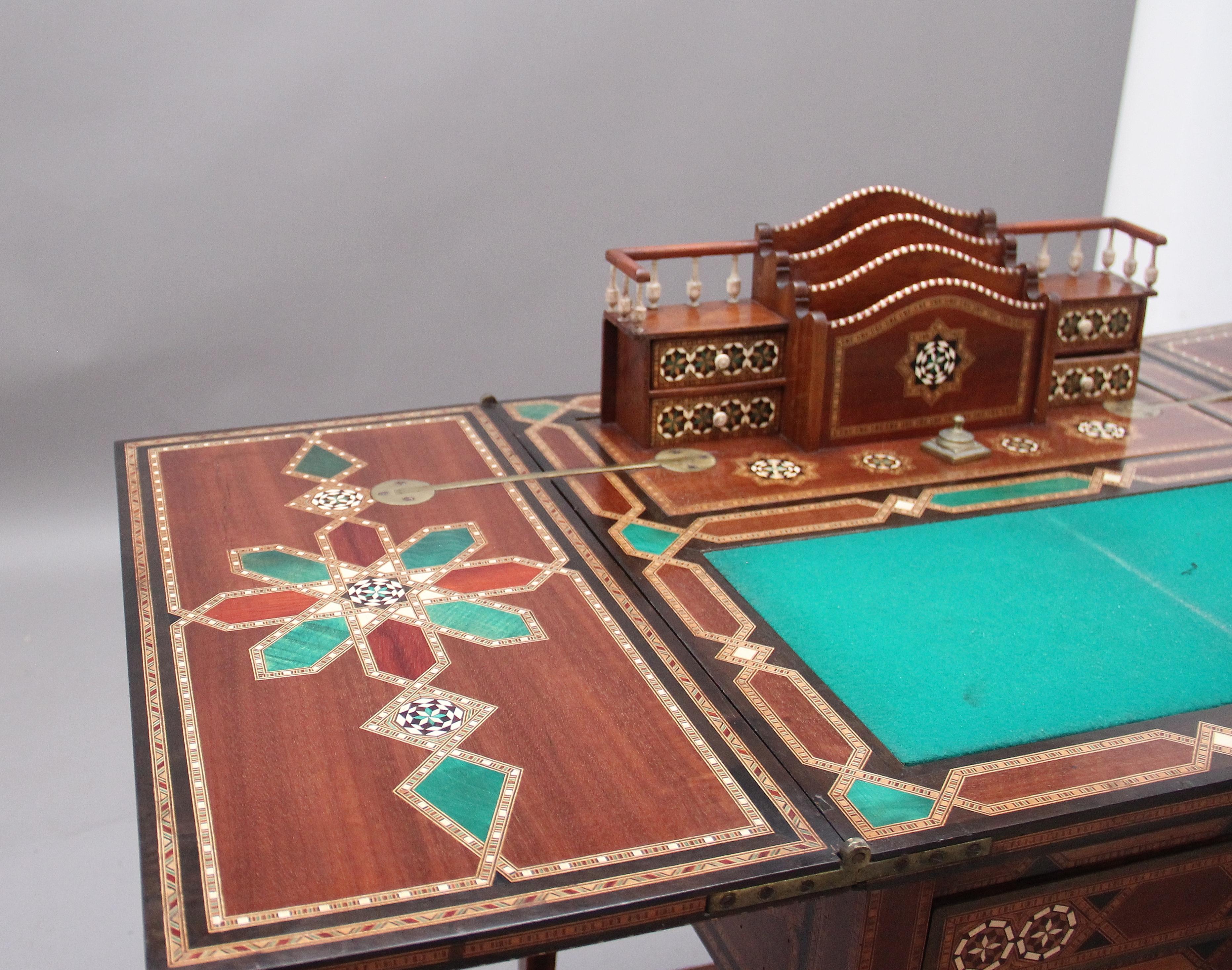 19th Century Metamorphic Syrian Writing Table For Sale 7