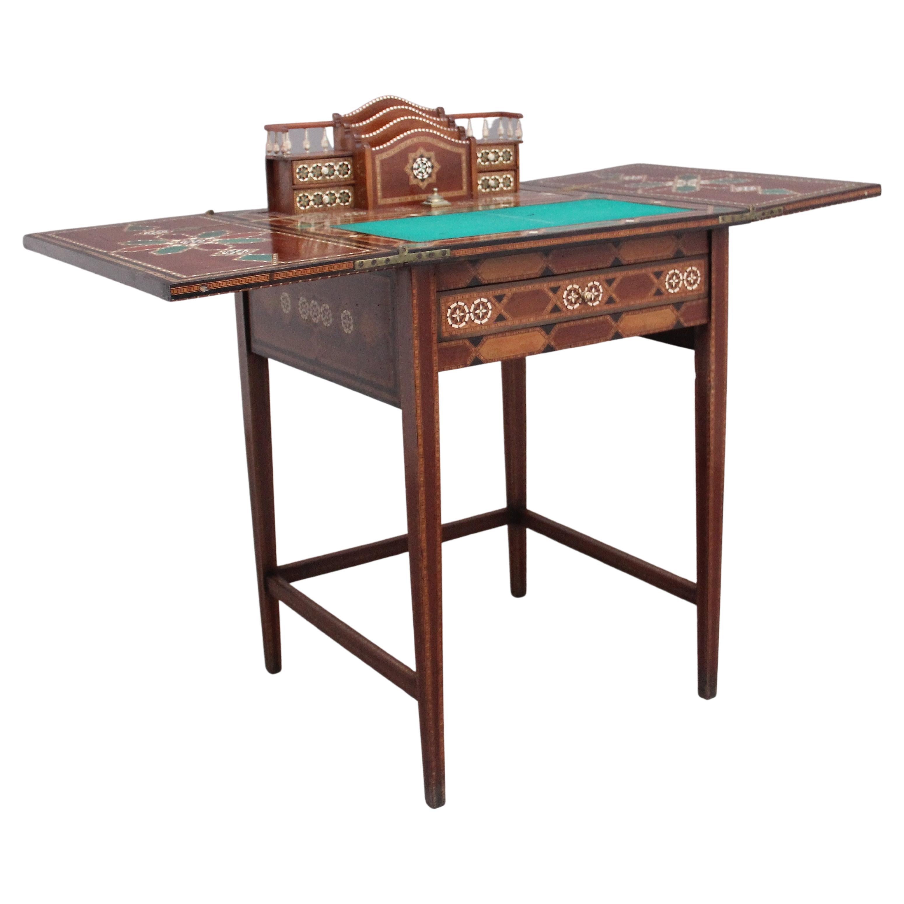 19th Century Metamorphic Syrian Writing Table For Sale