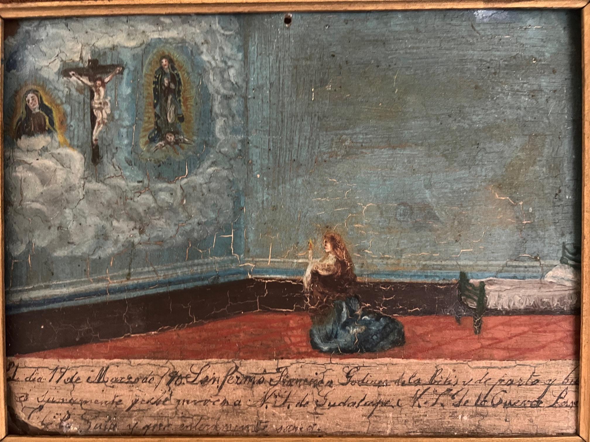 19th Century Mexican Religious Retablo For Sale 8