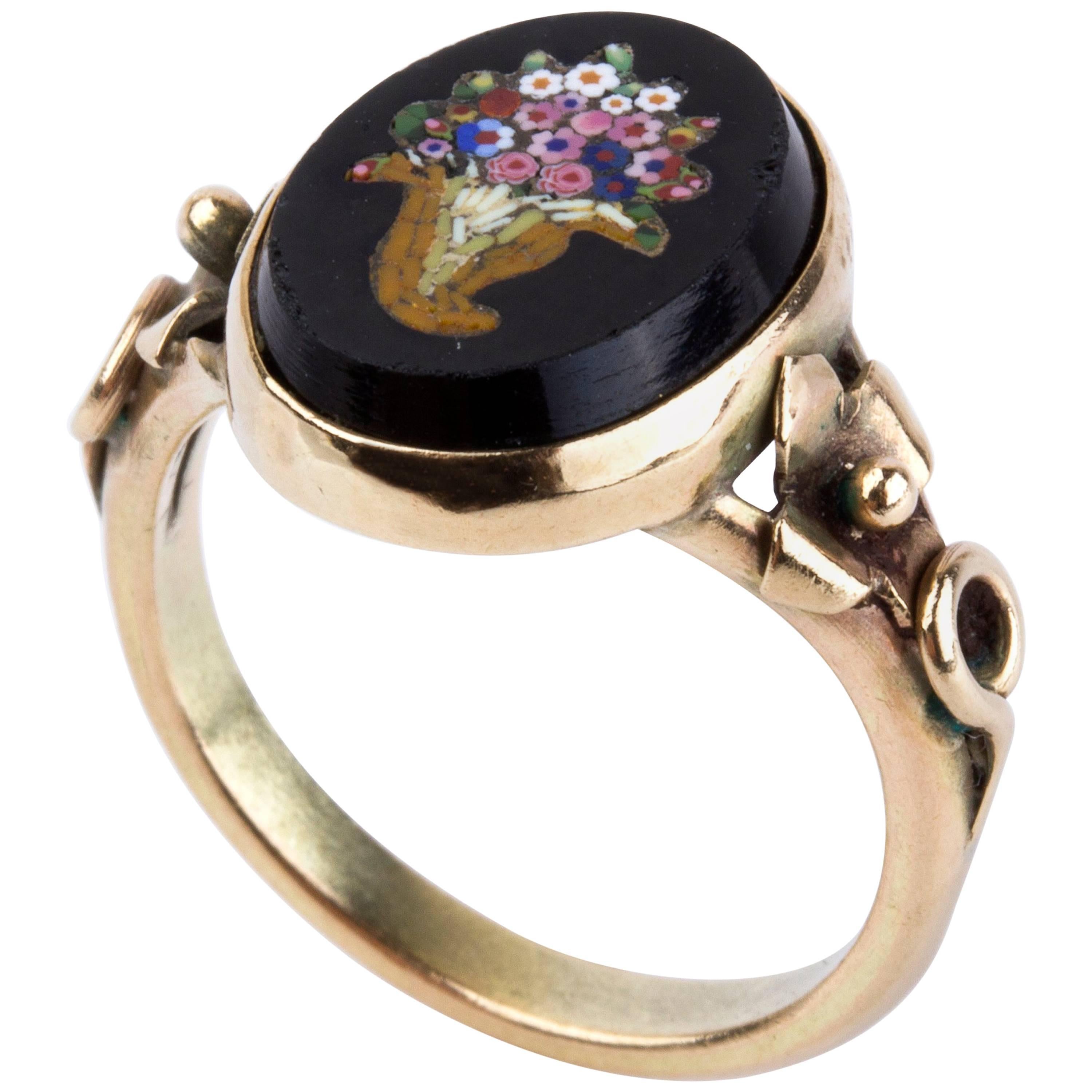 19th Century Micromosaic Ring