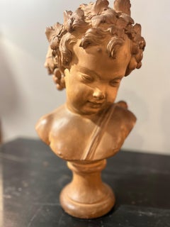 19th Century (Mid) Terra Cotta Bust Bacchus