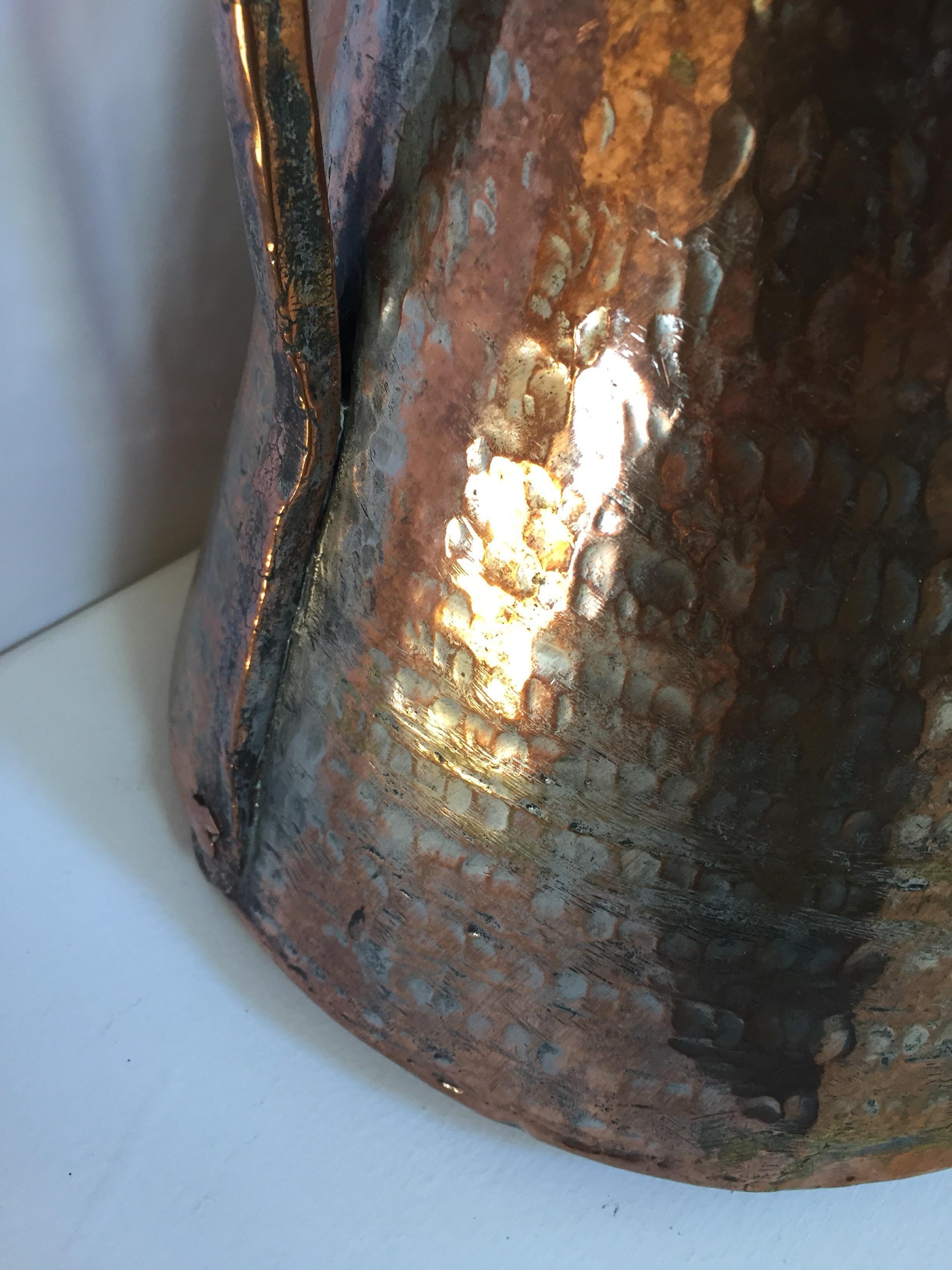 19th Century Middle Eastern Persian Metal Copper Water Ewer For Sale 1