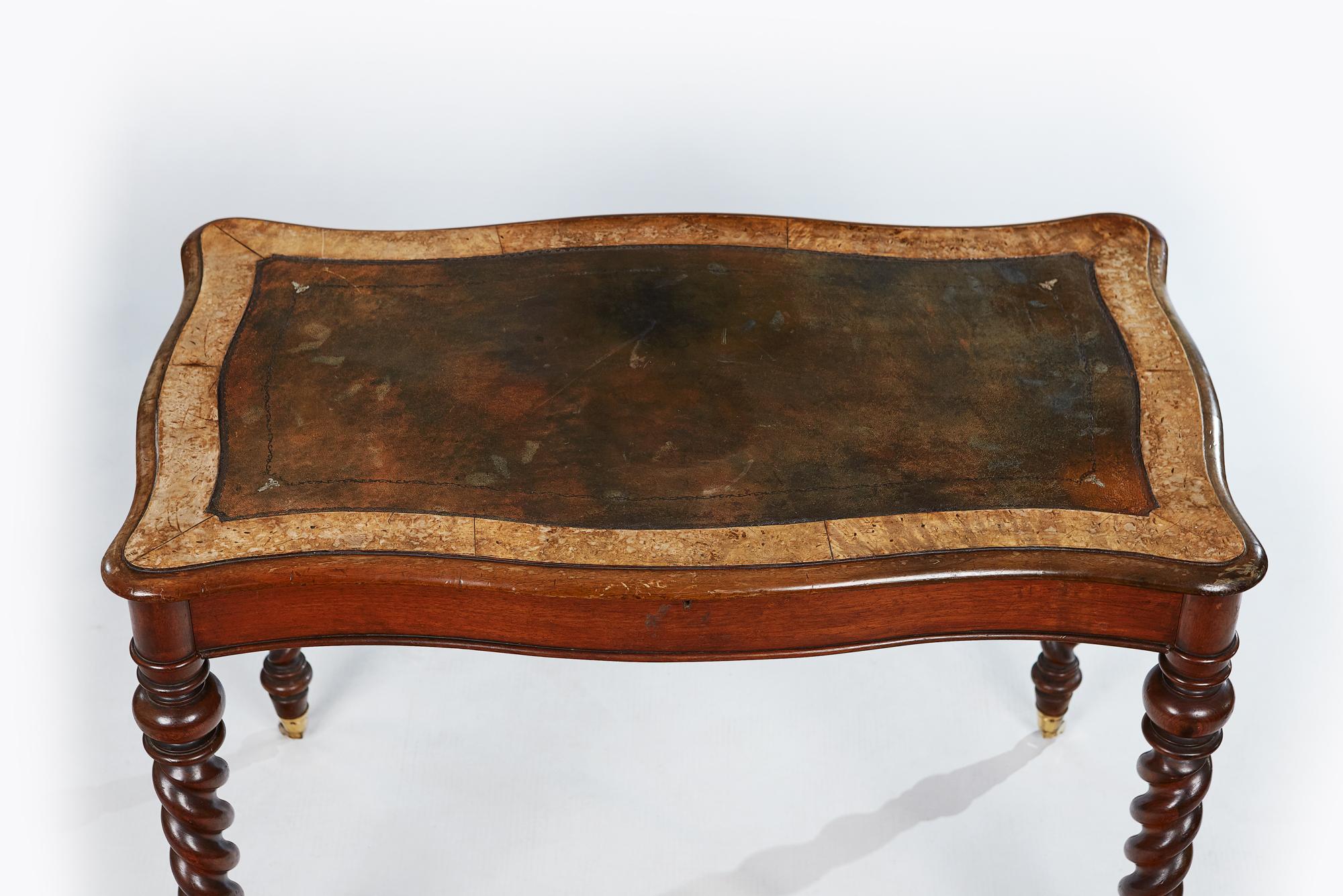 Mahogany 19th Century Miles and Edwards Writing Table For Sale