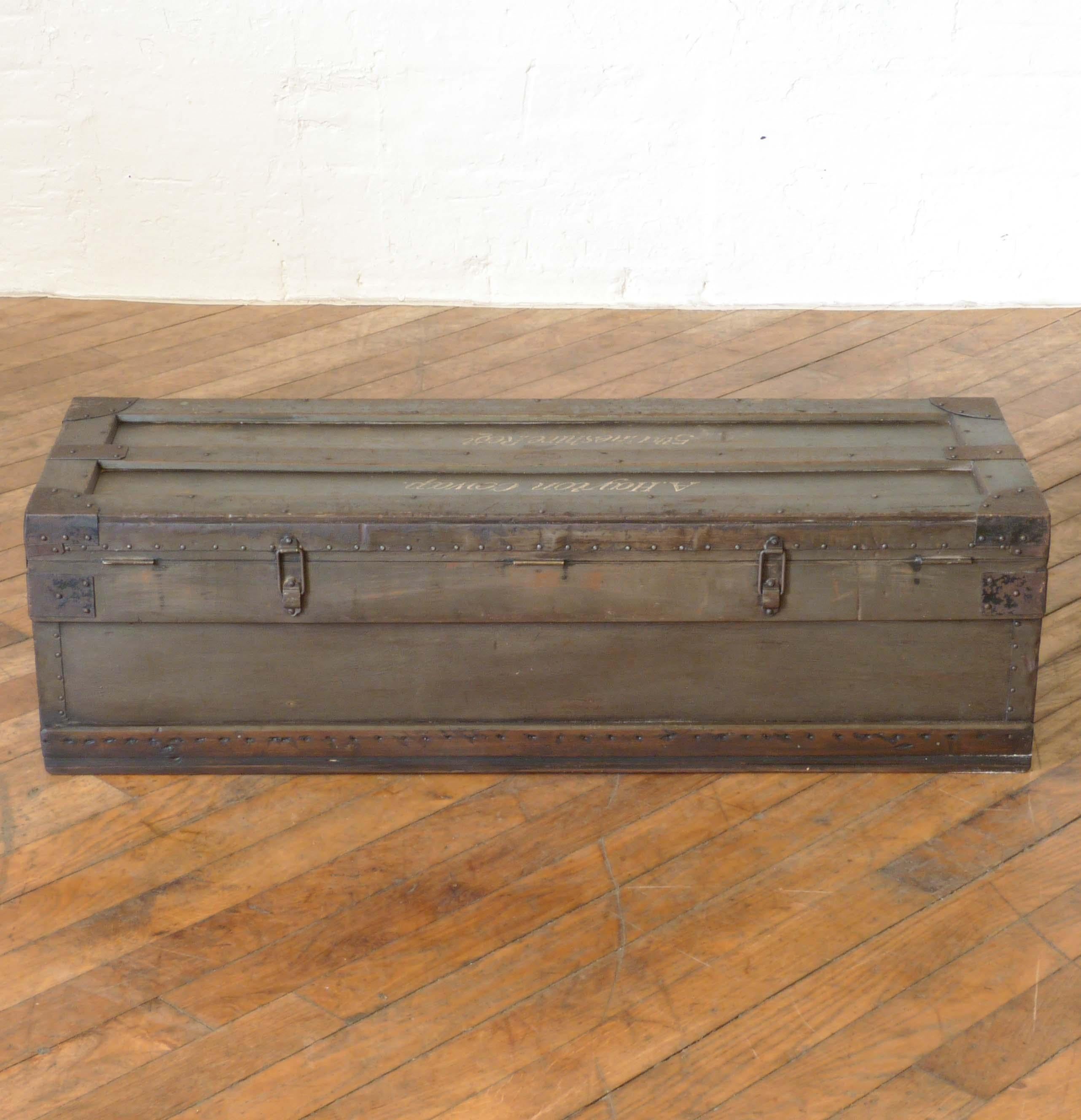 Metalwork 19th Century Military Box For Sale