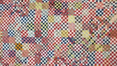 19th Century Mini Pieced Postage Stamp Quilt / 12, 675 Pieces