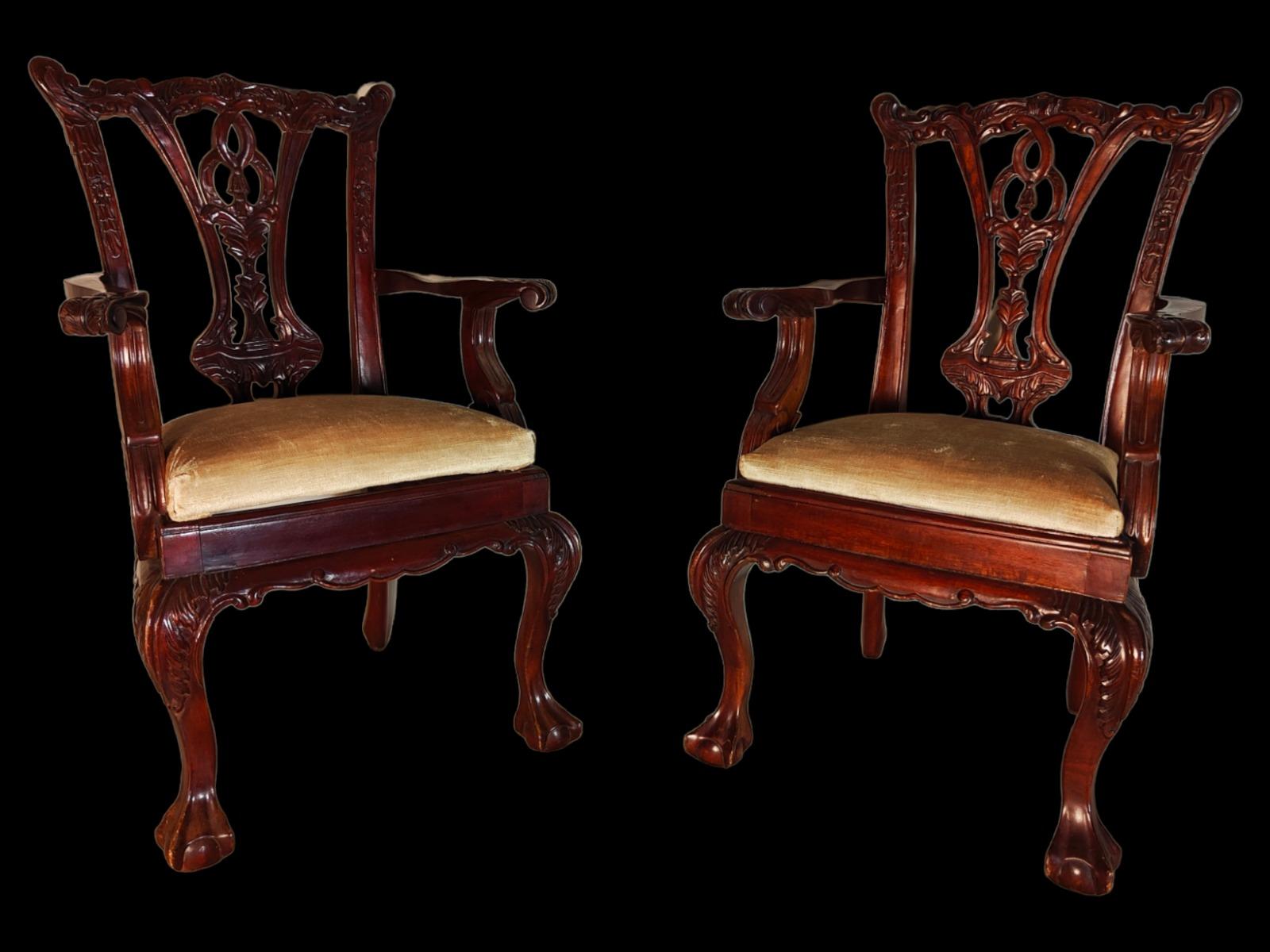 19th Century Miniature Chairs
CHAIRS POSSIBLY MADE FOR DOLLS OR SAMPLES FOR SALE. THEY ARE FROM THE XIX CENTURY MADE IN MAHOGANY. VERY GOOD STATE. MEASUREMENT: 65X37X40CM
