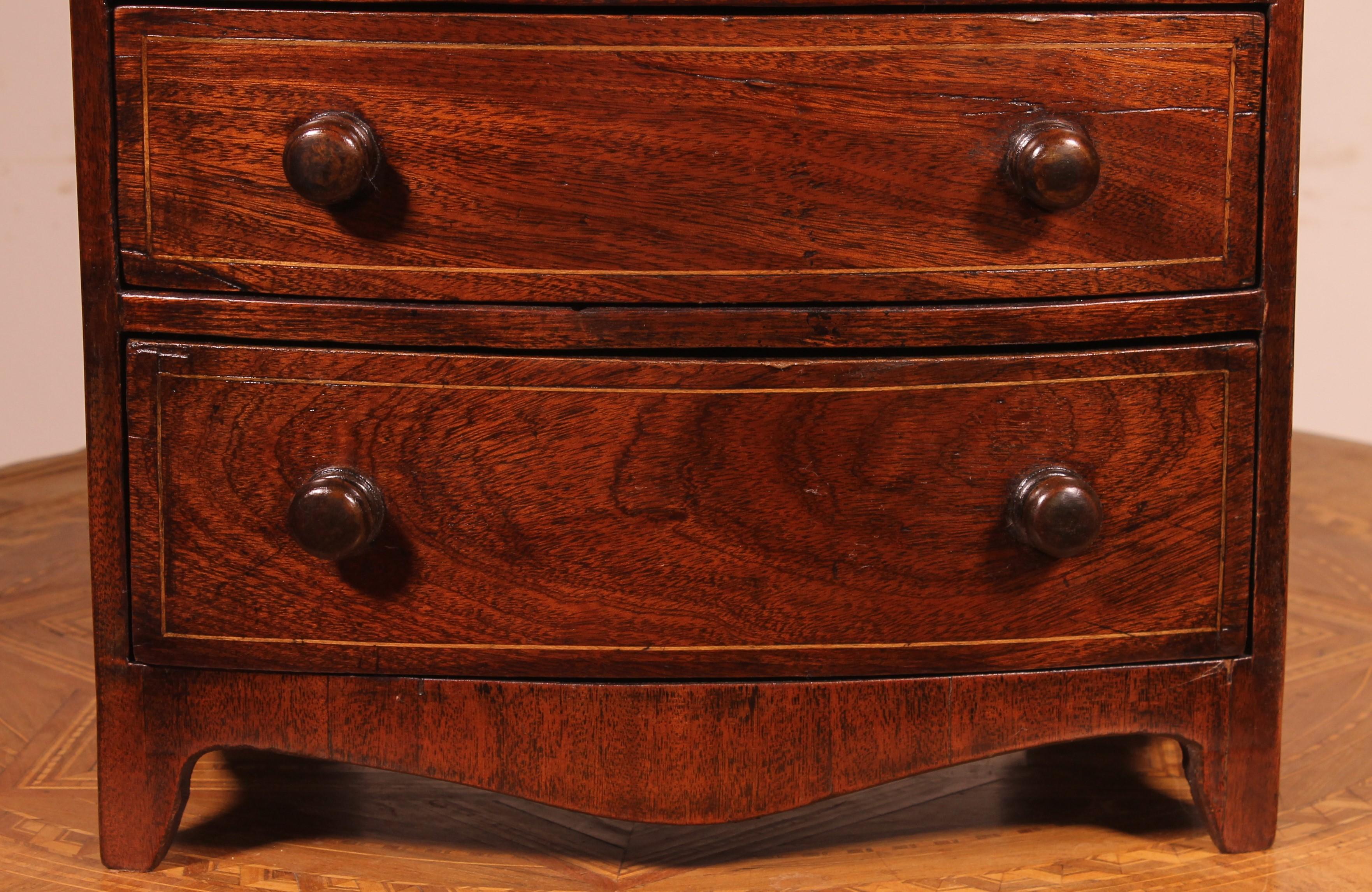 Victorian 19th Century Miniature Chest of Drawers For Sale